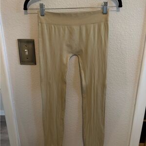See You Monday 2 PACK Seamless Beige AND Tan Leggings one size